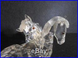 Swarovski crystal figurine Foals playing MIB COA Retired
