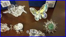 Swarovski crystal figurines 32 peice lot gorgeous