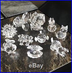 Swarovski crystal figurines Lot Of 9 no reserve