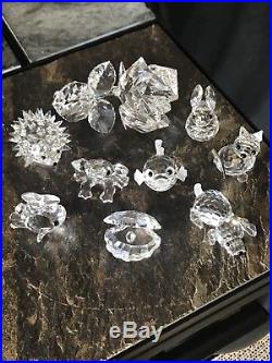 Swarovski crystal figurines Lot Of 9 no reserve