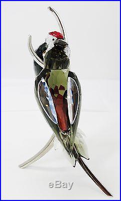 Swarvoski Crystal Woodpeckers Figurine With Box A19