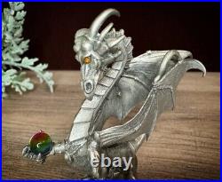 TSR Rawcliffe Partha Pewter Council Of Wyrms Silver Dragon 11-583 Figurine AD&D