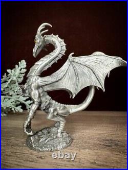 TSR Rawcliffe Partha Pewter Council Of Wyrms Silver Dragon 11-583 Figurine AD&D