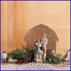 The Holy Family Figure Sculpture Hand Painting Willow Tree By Susan Lordi 7.5