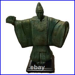 The Uesugi (Shogun) Statue By Austin Production 1981. Vintage Japanese Antique