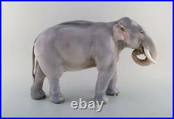 Theodor Madsen for Royal Copenhagen. Rare porcelain figurine. Colossal elephant