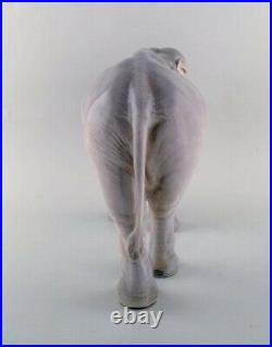 Theodor Madsen for Royal Copenhagen. Rare porcelain figurine. Colossal elephant
