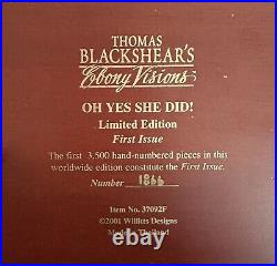 Thomas Blackshear Ebony Visions Oh Yes She Did Limited Edition First Issue