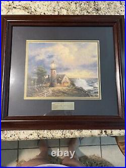 Thomas Kinkade A Light In The Storm Library Edition 2005 Home Interiors 8x10