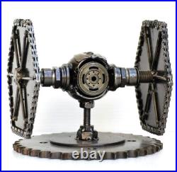Tie Fighter Star War scrap metal sculpture, Gift for dad, Wow Labor day gifts Tie Fighter Star War scrap metal sculpture, Gift for dad, Wow Labor day gifts