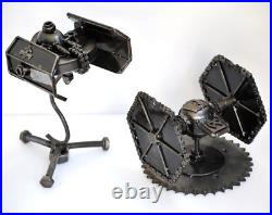 Tie Fighter Star War scrap metal sculpture, Gift for dad, Wow Labor day gifts Tie Fighter Star War scrap metal sculpture, Gift for dad, Wow Labor day gifts