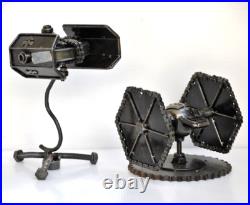 Tie Fighter Star War scrap metal sculpture, Gift for dad, Wow Labor day gifts Tie Fighter Star War scrap metal sculpture, Gift for dad, Wow Labor day gifts