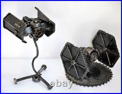 Tie Fighter Star War scrap metal sculpture, Gift for dad, Wow Labor day gifts Tie Fighter Star War scrap metal sculpture, Gift for dad, Wow Labor day gifts