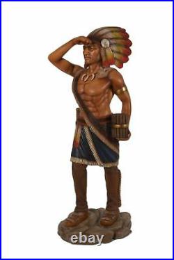 Tobacco Indian Cigar Store Statue Life Size 6FT Cigar Man Statue