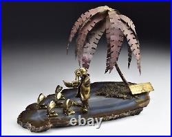 Toma Alice in Wonderland Walrus and the Carpenter Oyster Bronze Sculpture Disney