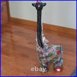 Turov Art Limited Ceramics Giraffe Original Figurine Signed & Sticker 26 Inches