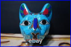 Turquoise Bastet Head, Ancient Egyptian Cat, Bastet the cat, Egyptian Goddess Turquoise Bastet Head, Ancient Egyptian Cat, Bastet the cat, Egyptian Goddess