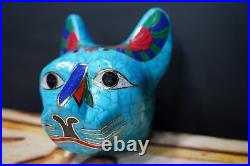 Turquoise Bastet Head, Ancient Egyptian Cat, Bastet the cat, Egyptian Goddess Turquoise Bastet Head, Ancient Egyptian Cat, Bastet the cat, Egyptian Goddess