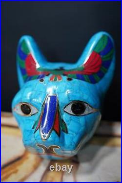 Turquoise Bastet Head, Ancient Egyptian Cat, Bastet the cat, Egyptian Goddess Turquoise Bastet Head, Ancient Egyptian Cat, Bastet the cat, Egyptian Goddess
