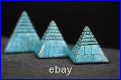 Turquoise Stone Pyramids Tranquil Beauty Amidst Ancient Splendor