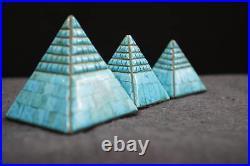 Turquoise Stone Pyramids Tranquil Beauty Amidst Ancient Splendor