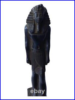 UNIQUE ANCIENT EGYPTIAN ANTIQUE Statue Stone King Tutankhamun Good Hieroglyphic