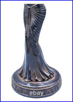 UNIQUE ANTIQUE ANCIENT EGYPTIAN Statue Big Goddess Isis Winged Candlestick