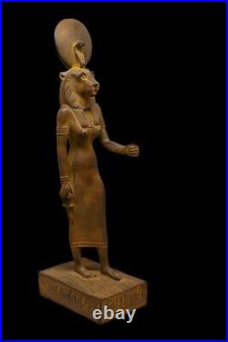 UNIQUE ANTIQUE ANCIENT EGYPTIAN Statue Heavy Stone Goddess Sekhmet Handmade