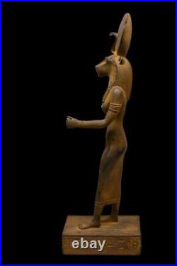 UNIQUE ANTIQUE ANCIENT EGYPTIAN Statue Heavy Stone Goddess Sekhmet Handmade