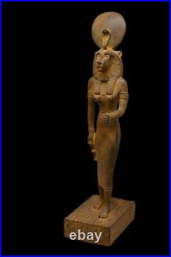 UNIQUE ANTIQUE ANCIENT EGYPTIAN Statue Heavy Stone Goddess Sekhmet Handmade