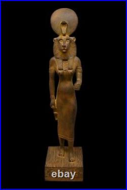 UNIQUE ANTIQUE ANCIENT EGYPTIAN Statue Heavy Stone Goddess Sekhmet Handmade