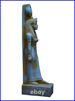 UNIQUE ANTIQUE ANCIENT EGYPTIAN Statue Stone Goddess Isis Magic Hieroglyphic