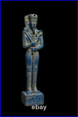 UNIQUE ANTIQUE ANCIENT EGYPTIAN Statue Stone Moon God Khonsu Magic Handmade