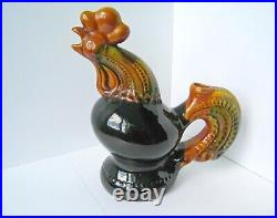 Ukrainian vintage ceramic figurine Cock Rooster decanter jug gift Boris Johnso