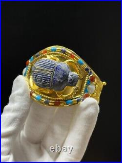 Unique Handmade Bracelet King Tutankhamun scarab bracelet for king Tutankhamun