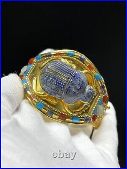 Unique Handmade Bracelet King Tutankhamun scarab bracelet for king Tutankhamun