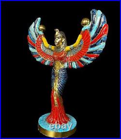 Unique large Jewelry art piece of The Egyptian ISIS Goddess spreading wings