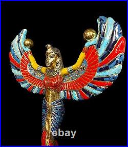 Unique large Jewelry art piece of The Egyptian ISIS Goddess spreading wings