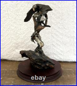 VTG 1987 Legends C A Pardell White Feathers Vision #846/2500 8 Bronze Sculpture