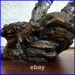 VTG 1987 Legends C A Pardell White Feathers Vision #846/2500 8 Bronze Sculpture