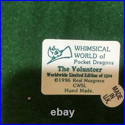 VTG 1996 The Whimsical World Of Poxket Dragons The Volunteer Limited Ed. / COA