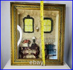 Very RARE Vintage 3D Diorama Shadow Box Hand Painted By Milson And Louis READ