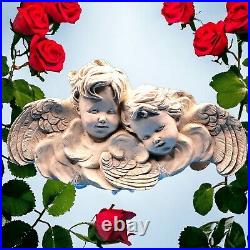 Victorian Angels Cherubs Frieze Plaque Art Angel Babies Holiday Decoration