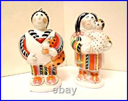 Villeroy & Boch Ipanema Figurines Salt & Pepper Shakers Vtg. Collectibles