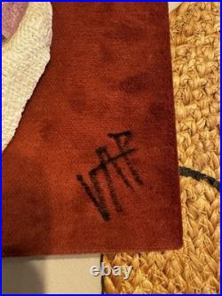 Vincente Paratore Signed 240 Out Of 1000 Painted Burlap Clown Art From 1981