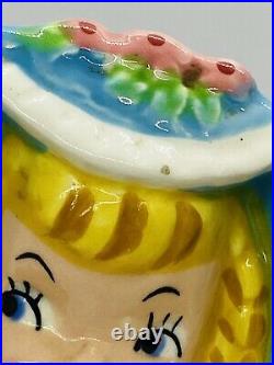 Vintage 1950s Napco Little Bo Peep Ceramic Cookie Jar Nursery Rhyme Series