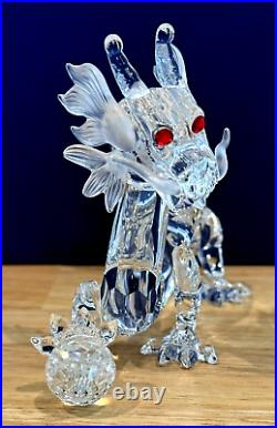 Vintage 1997 Swarovski Crystal Fabulous Creatures The Dragon Figurine Box Coa Vintage 1997 Swarovski Crystal Fabulous Creatures The Dragon Figurine Box Coa
