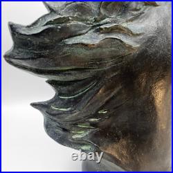 Vintage 70s Flaming Mane Horse Head Cast Sculpture James Killian Spratt Vintage 70s Flaming Mane Horse Head Cast Sculpture James Killian Spratt