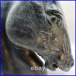Vintage 70s Flaming Mane Horse Head Cast Sculpture James Killian Spratt Vintage 70s Flaming Mane Horse Head Cast Sculpture James Killian Spratt