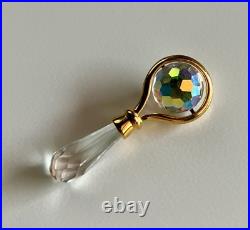 Vintage 90s Swarovski Crystal Memories Baby Booties, Rattle, and Pacifier